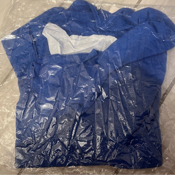 Majestic Filatures 100% Cashmere Short Sleeve Crewneck Sweater T-Shirt Blue 4 LG - Picture 11 of 11